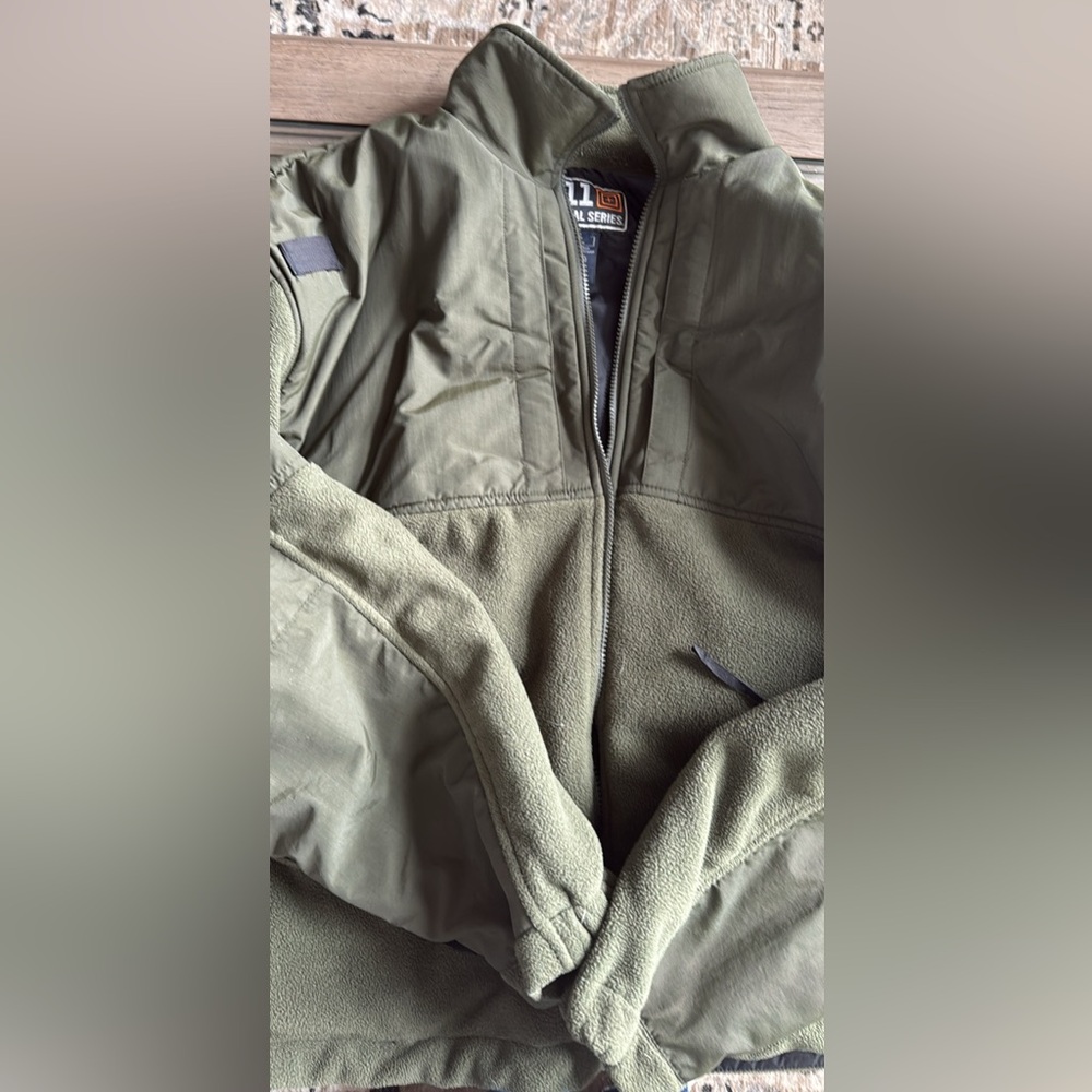 -Green Fleece jacket 5-11 Tactical Series coat
